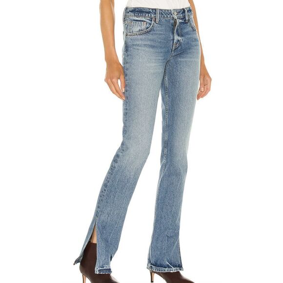 GRLFRND Hailey Low Rise Slim Boot Jeans SZ 26
